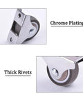 Heavy Duty Fixed Caster Wheels For Carts And Workbenches 2 To 4 Pack Non Swivel Castors With Metal Top Plate Load Up To 23kg