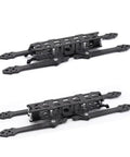 LX 7 Folding Rack Drone Frame Kit for 7 Inch Props with 314mm Wheelbase Carbon Fiber Build, foldable design on flat surface