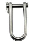 Premium Tough As Nails 316 Stainless Steel Key Pin Shackle close-up view showing heavy duty marine rigging hardware.