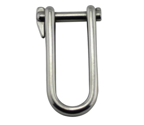 Premium Tough As Nails 316 Stainless Steel Key Pin Shackle close-up view showing heavy duty marine rigging hardware.