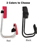 Gardening Knee Seat Strap On Kneeling Stool For Yard Work And Farm Tasks in red and black options, side view
