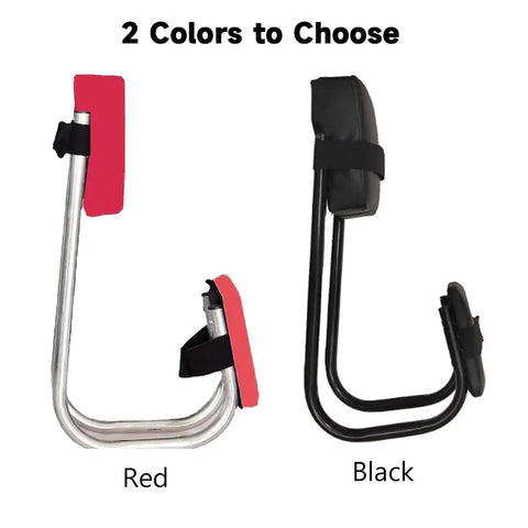 Gardening Knee Seat Strap On Kneeling Stool For Yard Work And Farm Tasks in red and black options, side view