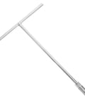 Heavy Duty T Shaped Socket Wrench 10Mm Hex Bit Driver with silver finish for garage repair and auto maintenance.