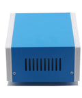 Blue Metal Junction Box Enclosure Built For DIY Electrical Projects With Four Leg Stand A Real Go To Workhorse Project Box Front View