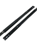 Heavy Duty Black 27mm Ball Bearing Drawer Slide Zinc Plated, 2 Fold Telescopic Kitchen Cabinet Drawer Slide For Heavy Loads, Smooth Glide