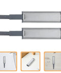 Six Piece Push To Open Cabinet Latches With Self Closing Steel ABS Shell Hinges Handle Free Installation And Soft Close Damper