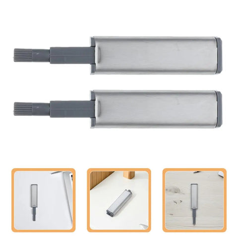 Six Piece Push To Open Cabinet Latches With Self Closing Steel ABS Shell Hinges Handle Free Installation And Soft Close Damper