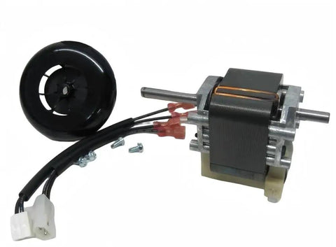 Heavy Duty 65570 Draft Inducer Furnace Blower Motor close-up showing C frame design and attached components.