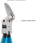 Panel Clip Pliers For Auto Trim Removal And Fastener Pry Tools with non-marring tips and blue handles, close-up view.