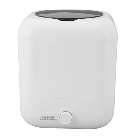 Slick Foldable 5L Portable Washing Machine Mini Laundry Soaker With Digital Display in white, compact design for easy storage.