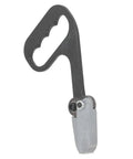 Hand Pull Metal Cutter Shear With Curved Handle, shown from the side view, featuring lightweight aluminum construction.
