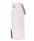 Game Changing Portable USB Rechargeable Electric Water Heater, 500 Ml Travel Heating Cup With 16000 Mah Battery, side view.