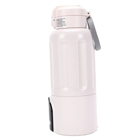 Game Changing Portable USB Rechargeable Electric Water Heater, 500 Ml Travel Heating Cup With 16000 Mah Battery, side view.
