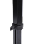 Game Changer Heavy Duty Telescoping Table Slider Leg With Slick Height Adjustments For RVS Campers Boats And Trailers Solid Aluminum Build close-up of locking mechanism.