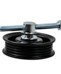 Up Your Drive Belt Game With This Smooth Plain Car Drive Belt Tensioner Pulley Kit 88440-26100 That Snaps Right In For Your T100 And Prado To Keep It Running Tight. Black metal multi-groove drive belt tensioner pulley kit with bolt