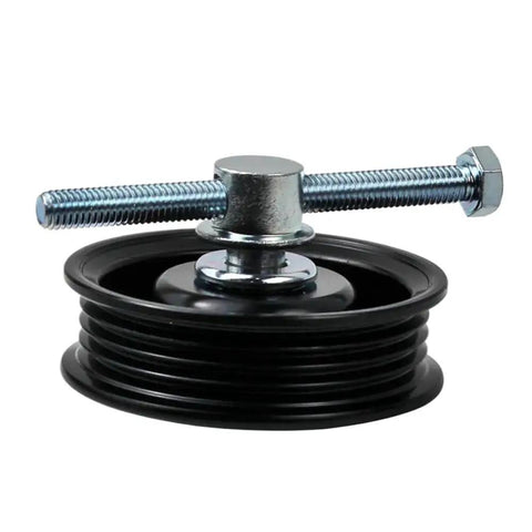 Up Your Drive Belt Game With This Smooth Plain Car Drive Belt Tensioner Pulley Kit 88440-26100 That Snaps Right In For Your T100 And Prado To Keep It Running Tight. Black metal multi-groove drive belt tensioner pulley kit with bolt