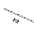 Beefed Up Mini Linear Rail Guide For CNC Machines And 3D Printer Upgrades Bearing Steel Construction 200mm Travel Accurate Smooth Motion Precision Sliding Guide Rail For Precise Machining with rail and slider.