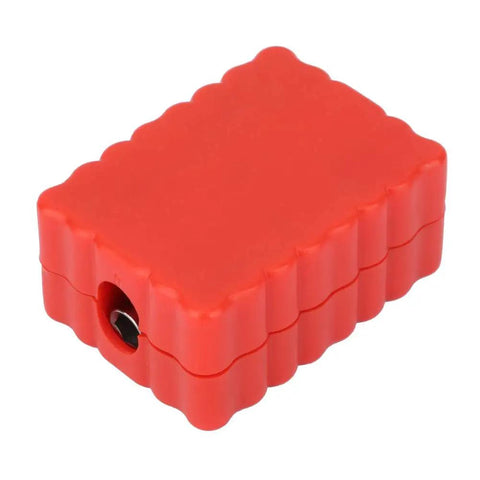 Rock Solid 33 Piece Hollow Bit Kit With Premium Chrome Steel Drill Bits For Tough Woodworking And Metal Jobs Plus Handy Plastic Storage Box That Keeps Things Tidy On Your Next Cool DIY Project Anywhere You Go. Red plastic storage box for 33-piece chrome steel drill bit kit