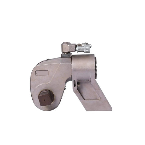 Heavy Duty Steel Torque Wrench Head Handles 4000Nm With Ease 1/2 Inch Square Drive Hydraulic Tool side view showing screw lock couplers.