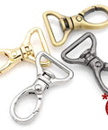 Oval Snap Hooks Heavy Duty Push Gate Swivel Lobster Clasp Keychain Clip For Purse Making And Bag Straps, Three Quarter Inch, Multiple Finishes