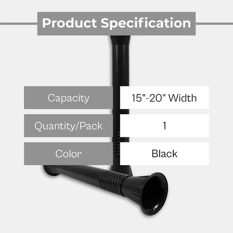 Ergonomic Handheld Shrink And Stretch Wrap Dispenser Handle Adjustable Tension For 15 To 20 Inch Coreless Film Black Plastic Grip One Piece Easy Operation Durable Packaging Tool, 15-20 inch width, black