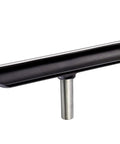 Side view of 12-inch stainless steel lathe tool rest for wood turning with 1-inch post.