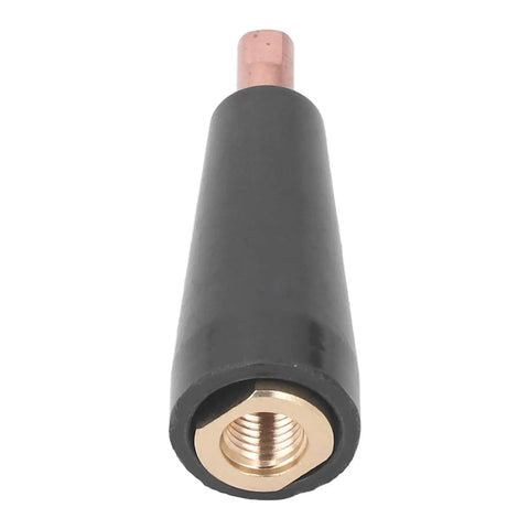 7 Piece Copper Welding Torch Accessory Kit With Clear Threads And High Conductivity Copper Construction, shows copper gasless tip.