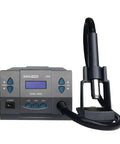 Three Channel Hot Air Desoldering Station 881D with ESD digital display, tool holder, and control buttons visible