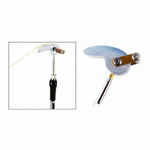 Woideklu Electric Wood Strip Bender For Smooth Model Boat Hulls Compatible With 936 Soldering Iron adjustable brass heat tool.