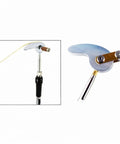 Ywmjzeu Electric Wooden Strip Bender Tool For 936 Soldering Iron Adjustable Groove Width showing metal bending arm for shaping wood.