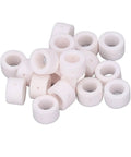 Check Out This Sick 110 Piece Plasma Cutter Consumable Kit With Ceramic Cups Electrodes And Nozzles Perfect Fit For Cut40 50 Torches To Slash Downtime And Keep Your Jobs Running Smooth Without Breaking The Bank - white ceramic cups stacked together.