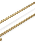 Industrial Modern Brushed Brass 18 Inch Center To Center Appliance Pulls Heavy Duty Cabinet Handles For Your Kitchen And Furniture Upgrade, 19.38 Inches Overall Length, 1.88 Inch Projection, 0.75 Inch Width, 1 Pack