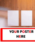 Blank poster space on wooden wall for Latin America Wall Map Poster 36x54 Laminated Glossy Finish Big Bold Colors Ultra Easy To Read Layout.