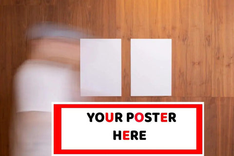 Blurred motion image demonstrating poster placement, suitable for Africa Map Poster 18x24 Laminated Wall Chart For Classrooms And Home Decor.