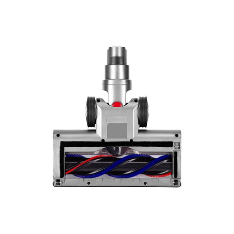 Soft Roller Floor Head With LED Headlights For Dyson V7 V8 V10 V11 Cordless Stick Vacuums front view showcasing roller brush design.
