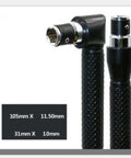 Heavy Duty Dual End Socket Wrench With 1/4 Hex Drive And Extended L Handle forged from toughened steel, showing dimensions.