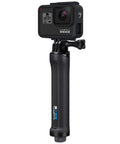 3 In 1 Do It All Action Camera Grip Arm And Tripod with detachable handle shown upright with action cam attached