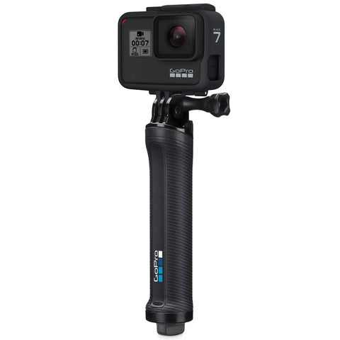 3 In 1 Do It All Action Camera Grip Arm And Tripod with detachable handle shown upright with action cam attached