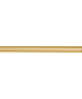 Brushed Gold 12 Inch Straight Overhead Shower Arm With One Half Inch IPS Connections, Extended Rain Shower Arm For Modern Bathrooms