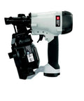 Side view of RN175C 15-Degree Pneumatic Coil Roofing Nailer For Quick Roofing Installations And Durable Construction Projects Air Powered Roofing Nail Gun With Coil-Fed Design And Lightweight Workhorse Performance