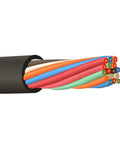 12 To 16 SOOW Portable Cable 600V Black 25 Ft Pro Grade Industrial Electrical Wire With 16 Conductors 12 AWG High Flexibility For Rugged Outdoor Use 10 Amp Capacity, cutaway view