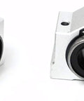 SCV20UU Linear Bearing Block Housing With LM20UU For 20mm Shaft Rail - aluminum linear bearing block shown from two angles