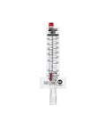 2 Inch PVC Flowmeter For Horizontal Installation With Pitot Tube Pickup And One Piece Acrylic Meter Body, front view