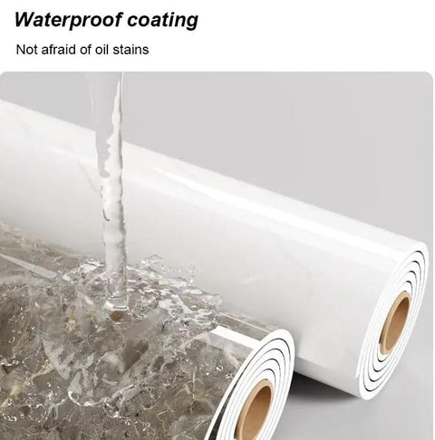 Peel And Stick Contact Paper Self Adhesive Wall Panels For Tv Accent Decor Rock Solid Faux Tile Backsplash, waterproof coating shown.