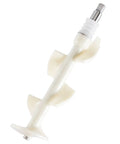 Beater Rod Replacement for VEVOR and YIKAFU Soft Serve Machines, Commercial Grade Auger Assembly with Sealing Tube, Food Safe OEM Quality Parts That Ensure Secure Motor Fit and Easy Maintenance, white plastic and metal auger