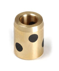 Badass One Piece Sleeve Bearing With 5Mm Inner Bore And 9Mm Outer Diameter At 12Mm Long, bronze with black dots pattern.