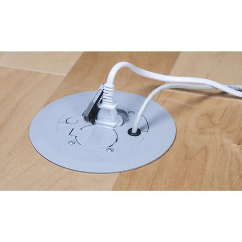 Round Floor Box Cover Kit Nonmetallic With Two Lift Lids For Hubbell Raco 5511 Floor Box Gray covering floor outlet