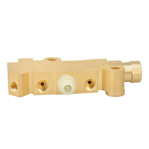 Drop Dead Cool Brass Brake Proportioning Valve Disc Front And Disc Rear Brakes Universal Fit Heavy Duty Racing Design Smooth Stoppin Oem Style Your Whip, showing brass construction and multiple valve connections.