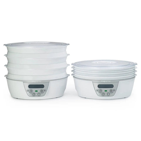 Smooth Operator Digital Electric Food Dehydrator With Stackable Trays, featuring 6 nestable trays for efficient food drying.