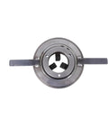 Rock Solid Welding Clamping Chuck With An Extended 400 Millimeter Handle featuring durable metal, designed for secure welding alignment.
